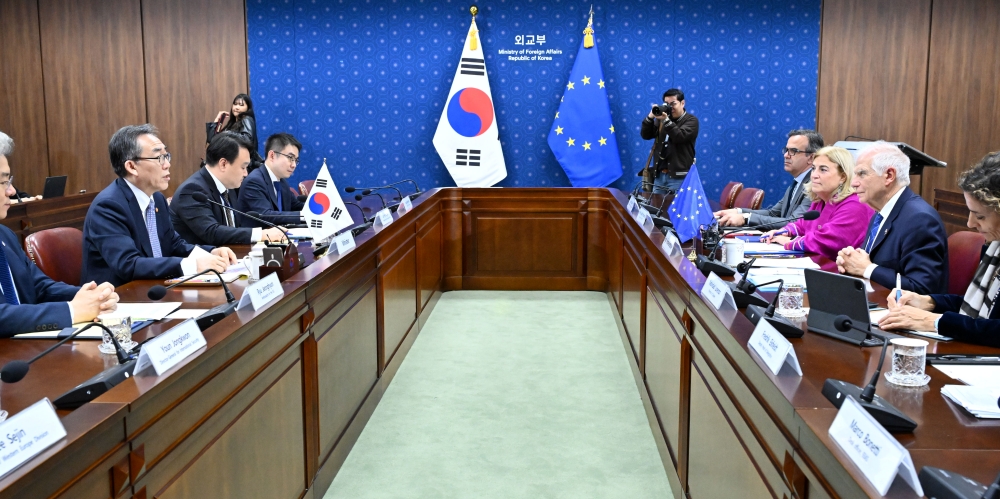 조태열 장관, EU 외교안보정책 고위대표와 제1차 한-EU 전략대화 개최